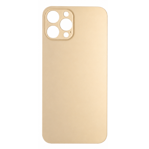 Back Glass Compatible for iPhone 12 Pro Max (Large Camera Hole) (Aftermarket) - Golden